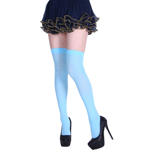 Single-color long socks colorful candy color macaron color long socks party performance socks props adult