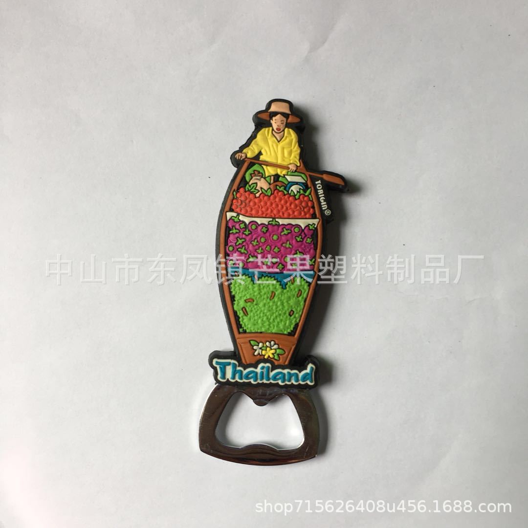 开瓶器厂家定制 PVC软胶圣诞卡通赠送开瓶器pvc礼品厂