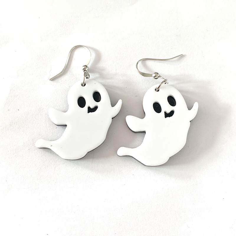 Funny Ghost Arylic Women's Drop Earrings 1 Pair display picture 3