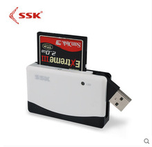 SSK飚王USB2.0高速多合一多功能读卡器TF SD CF卡多合一读卡器057