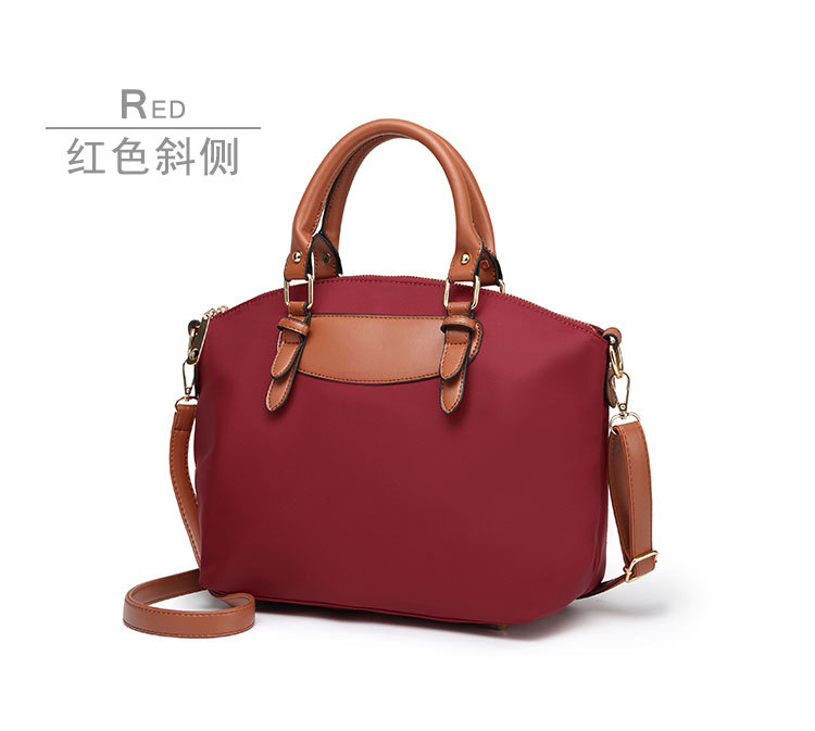 502g Weight Polyester Lining Material Zipper Closure Type Single Shoulder Strap Strap Type Bag Sets Bags Type Solid Color Pattern Fashion Style Square Shape Khaki, Red, Blue, Black Color Large Size Large Fashion Bag Sets 22