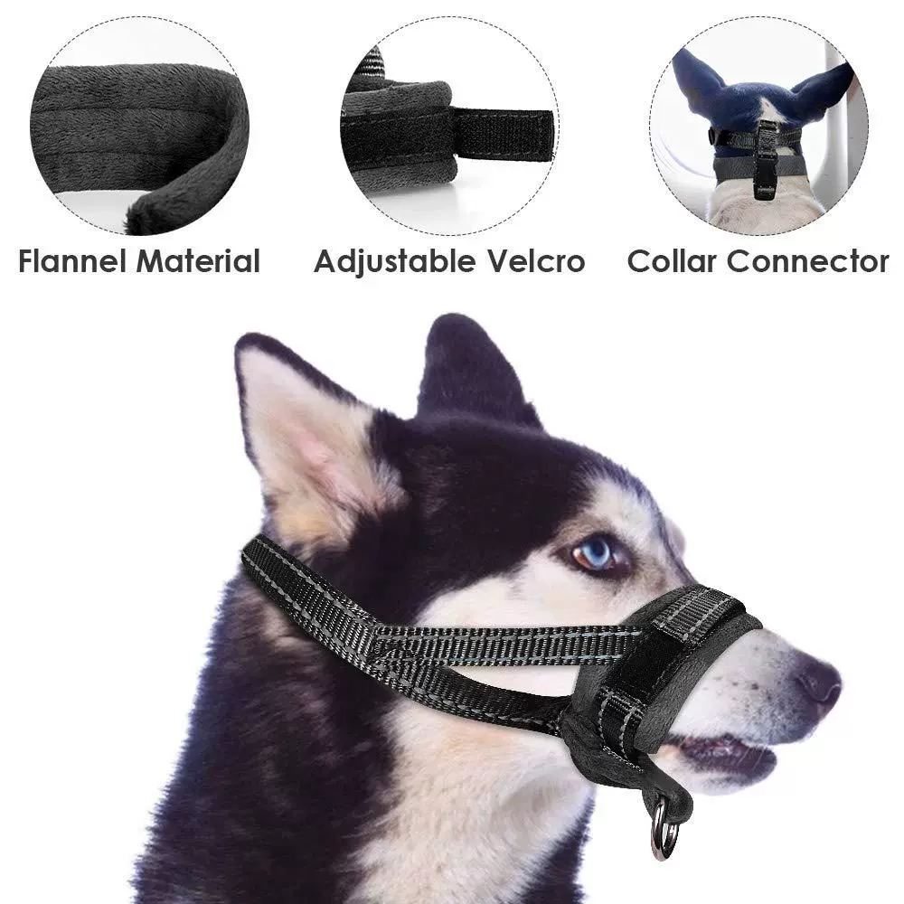 Маска-ошейник для собак из нейлона, дышащая, регулируемого размера, эксклюзивная модель для трансграничной торговли, прочная нейлоновая.