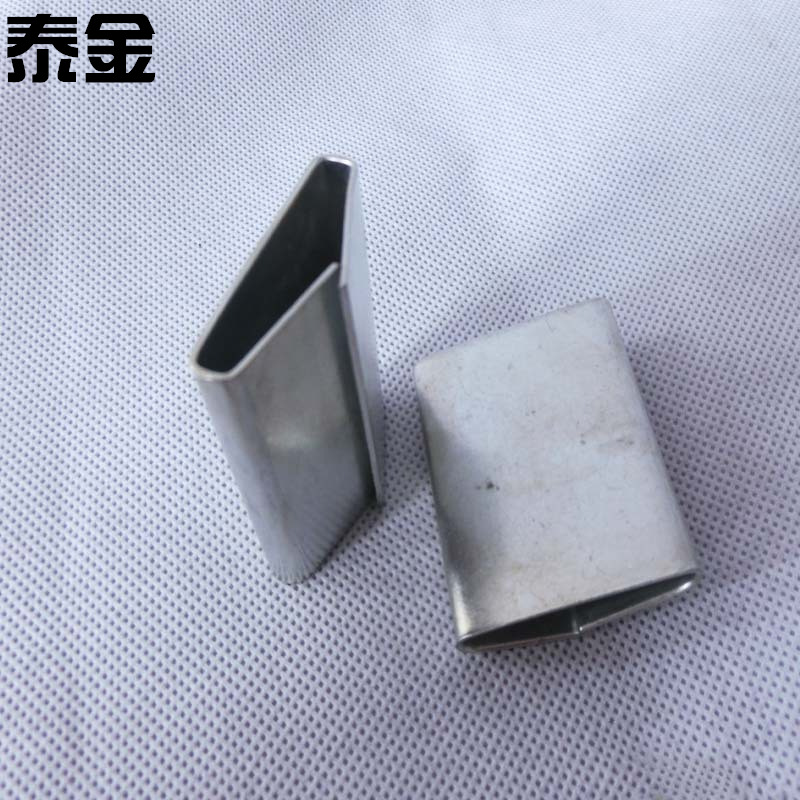 32铁皮打包扣镀锌铁带烤蓝镀锌铁皮带打包扣