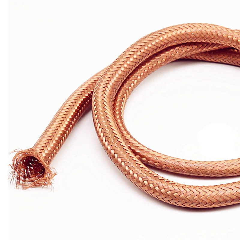 Pure copper braided mesh sleeve, high-density shielding mesh, speaker audio signal line shielding shock-absorbing mesh, retractable