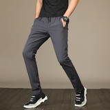 Летние тонкие штаны для отдыха, мужские трендовые повседневные брюки, в корейском стиле
