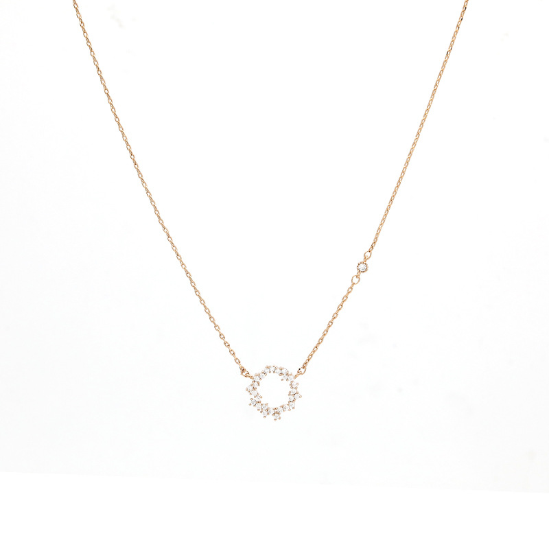 Summer necklace with zircon