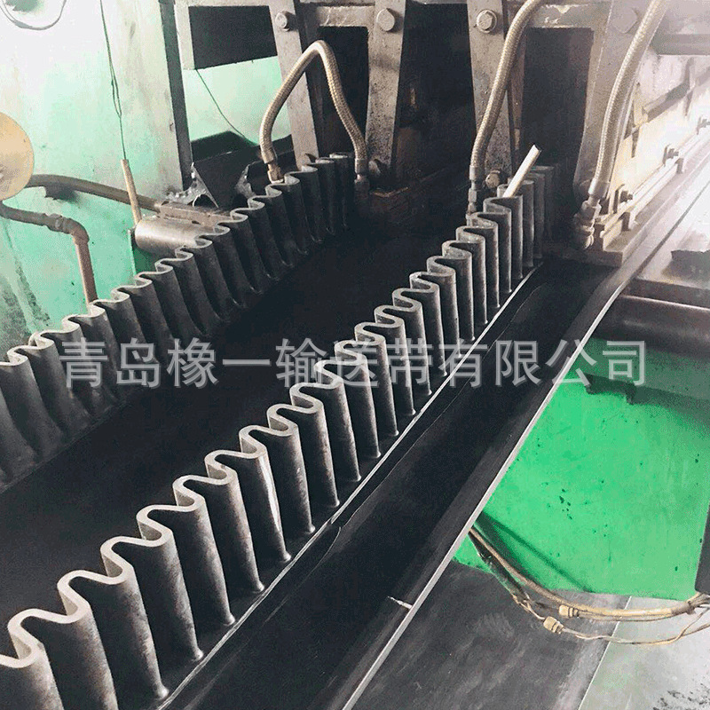 厂家直销大倾角挡边输送带 耐高温耐油耐磨裙边带隔板带批发