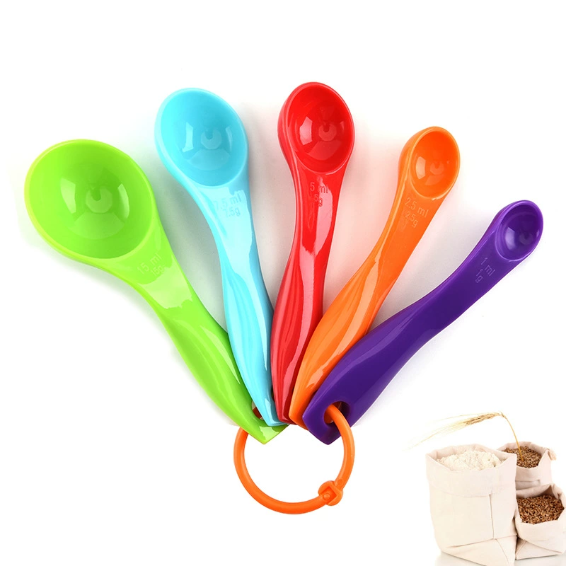 Rainbow set, measuring spoon scaled, universal milk powder, 5 pieces, DIY