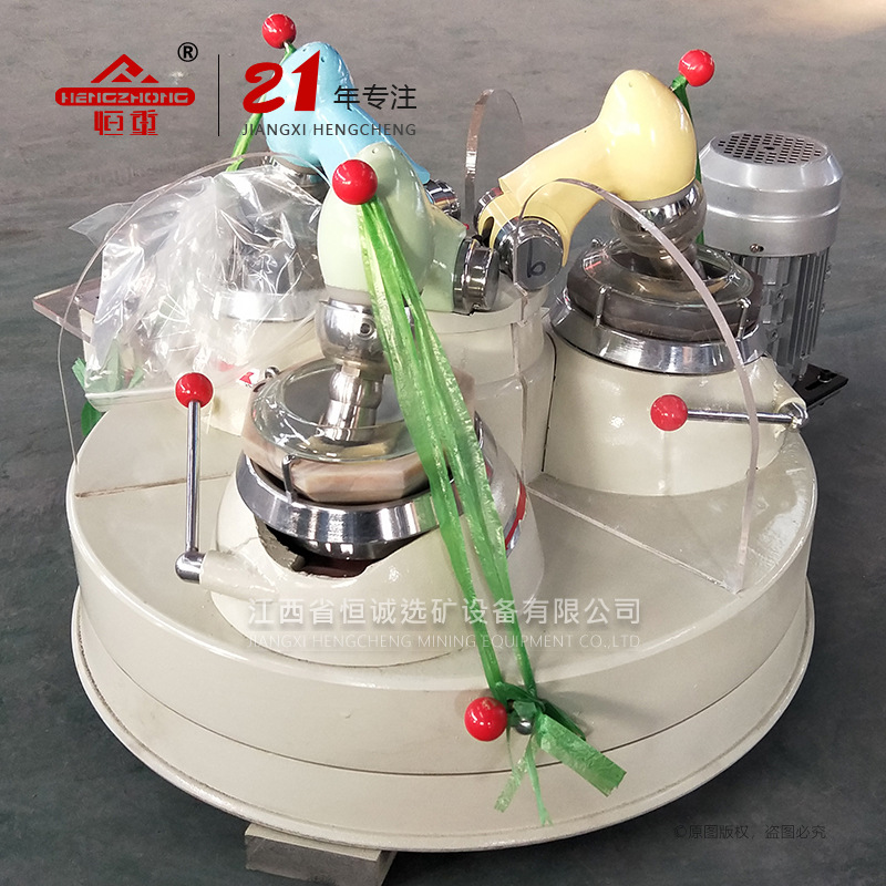 江西恒诚XPMφ120x3三头玛瑙研磨机 金刚石研磨设备 研磨机报价