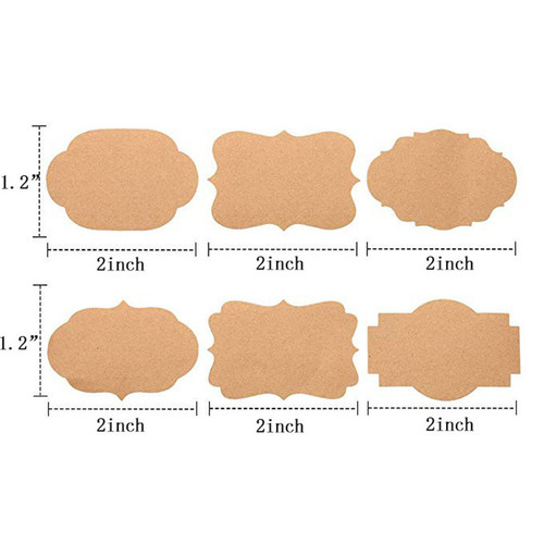Wholesale kraft paper blank roll stickers self-adhesive diy baking packaging sticker labels 250pcs/roll