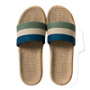 Slide, straw summer non-slip slippers suitable for men and women for beloved indoor, cotton and linen