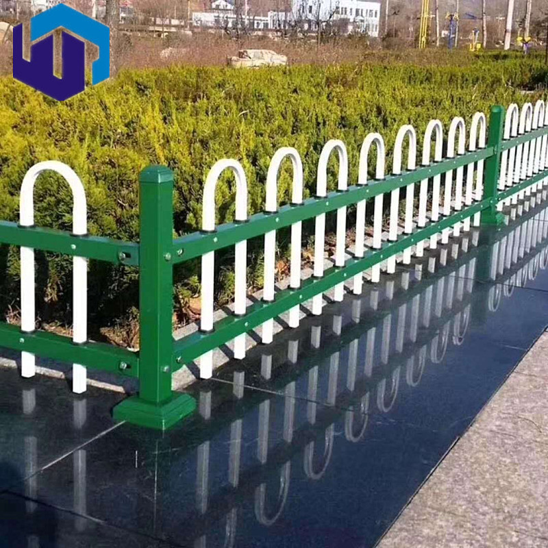 厂家直销城市小区绿化带锌钢草坪市政花园景观花园倒u型草坪护栏