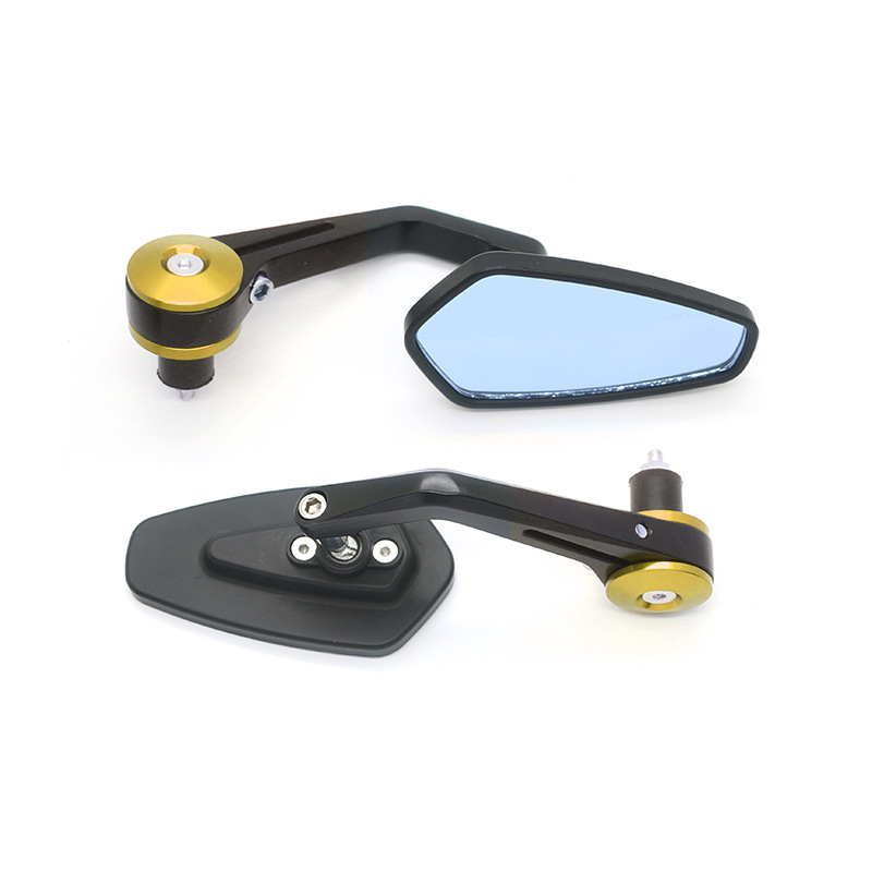 FLYQUICK transfronteriza universal motocicleta modificado diamante barra curvada mango espejo retrovisor