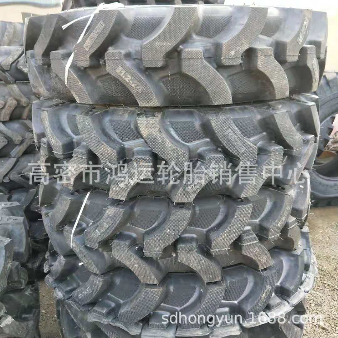 现货供应 明珠11.2-28水旱两用拖拉机半高花轮胎农用车轮胎