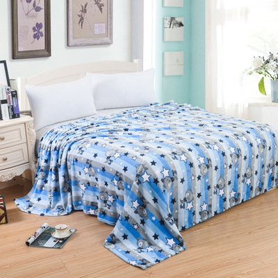 Chemical fiber blanket Manufactor Direct selling Customized Flannel Blanket Cartoon children Air blanket summer Blanket