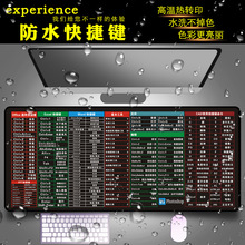 防水快捷键鼠标垫ai office ps ppt excel cad拼音 元素周期 桌垫