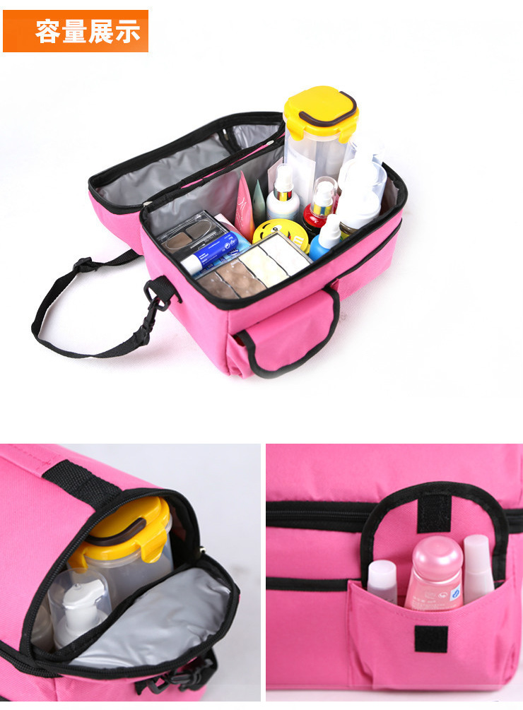 400g Weight Red, Yellow, Black Color Thickened Double-layer Zipper Large Picnic Bag Wholesale Nihaojewelry 4