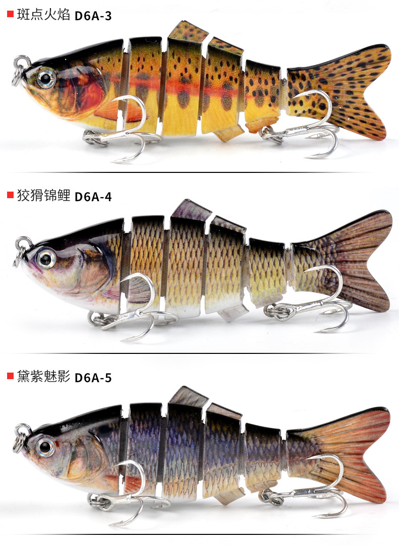 Multi Jointed Fishing Lures Hard Swibaits Fresh Water Bass Swimbait Tackle Gear