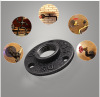 French disk cast iron three -hole four -hole band -stricken shelf base LOFT water pipe craft fixed seat