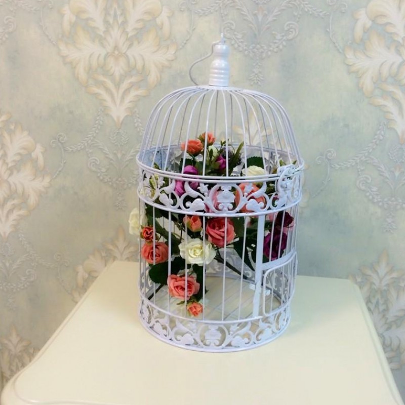 Envío gratuito accesorios de boda decoración creativa hogar boda ventana decoración Europea hierro pájaro jaula ventana Decoración