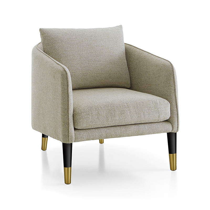 wholesale Modern minimalist Single person sofa Café bar a living room Armchair Fabric art leisure time Lazy chair