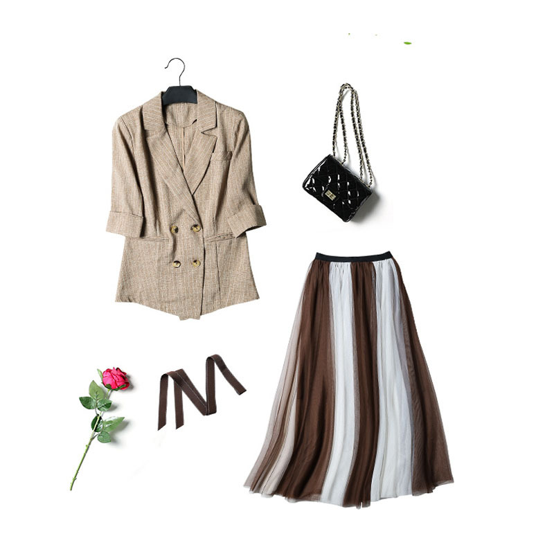 Costume femme en Mélange de coton - Ref 3334470 Image 5