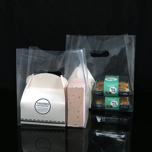 Takeaway packaging bag high-pressure pure transparent plastic food bag steak rice salad baking desserts carry-on packaging for children