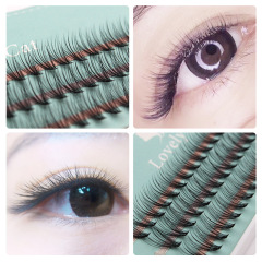 0.05快手網紅貂毛假睫毛20根嬰兒彎種植嫁接朵毛睫毛自然濃密柔軟