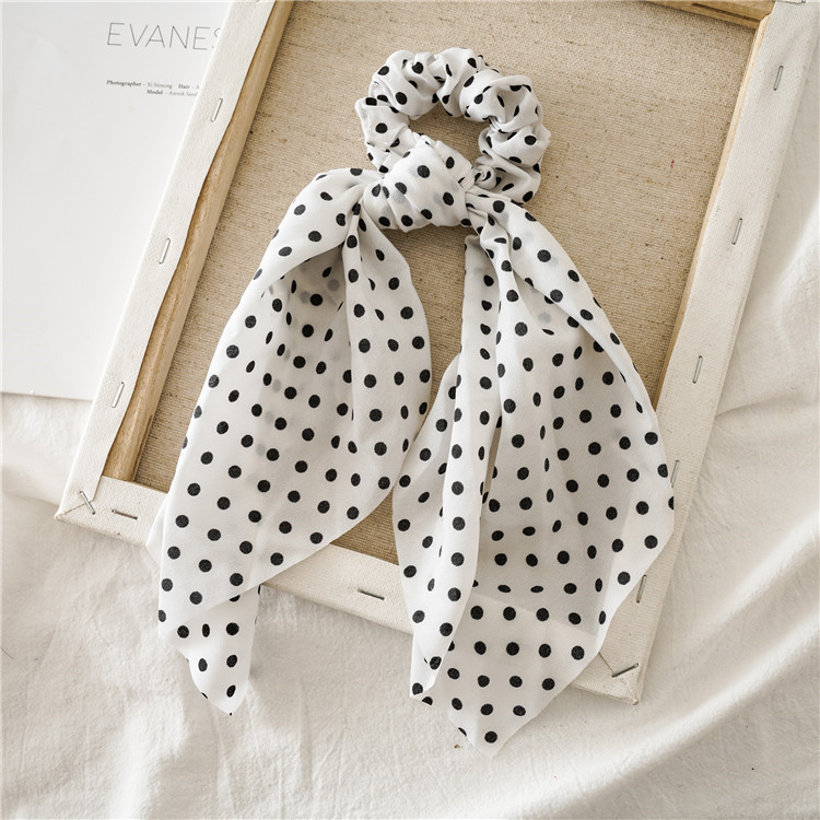 Simple Style Polka Dots Cloth Printing Hair Tie 1 Piece display picture 2