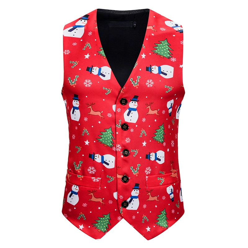 Men's Christmas vest, 3D