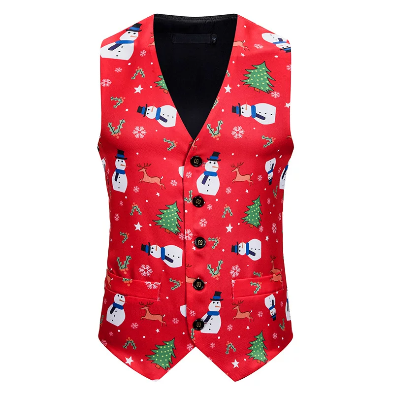 Men's Christmas vest, 3D