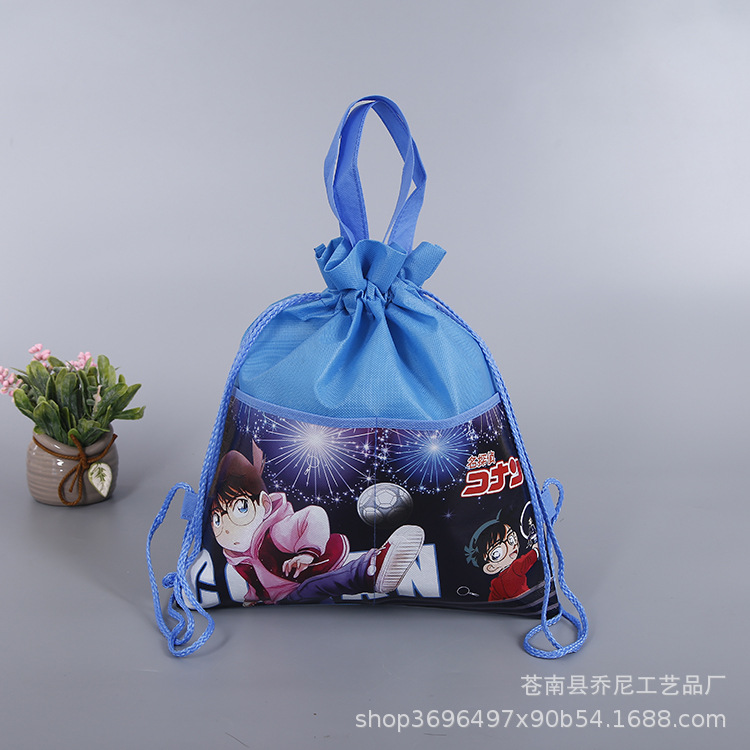 创意抽绳束口袋定制 培训班双肩口袋 束口收纳拉绳袋定制logo