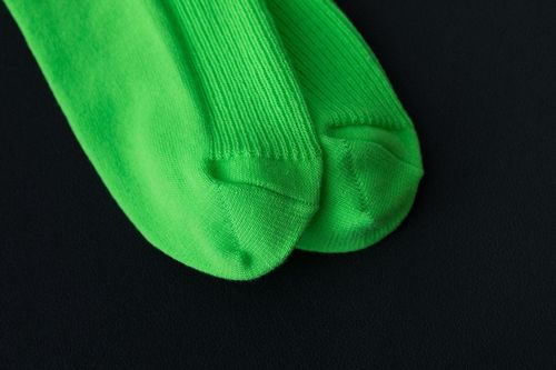 潮牌纯色荧光色女士堆堆袜子竖条纹抽条糖果色棉质中筒袜运动棉袜