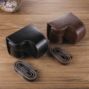 Supply cross-border applicable Sony micro single A6300 A6100 A6400 camera bag NEX6 leather case 16-50 lens
