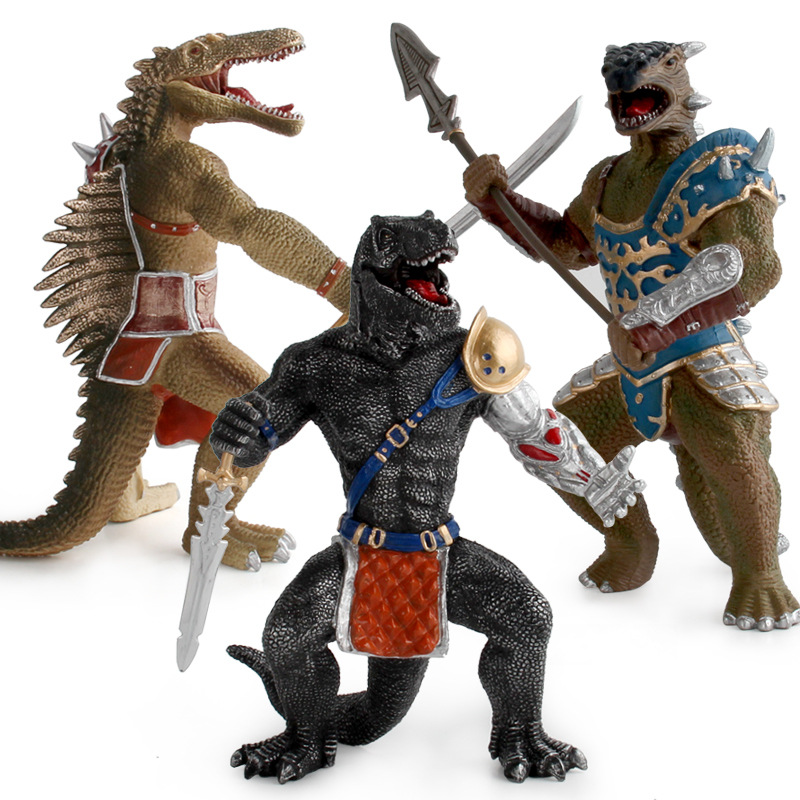 Nuevo modelo transfronterizo juguete hoz cuerno de dragón Pluma de dragón Dragón de uñas dragón espina dorsal Dragón Tyrannosaurus Dragón Guerrero