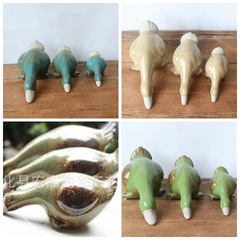 Supply Ceramic Country Style Duck Water Play Craft Home Duck Decorations and Accessories 2105