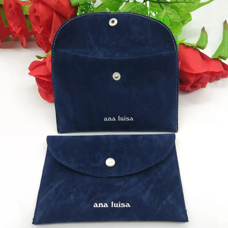 Factory wholesale custom packaging flap bag holiday promotional gift bag double flannel packaging bag logo