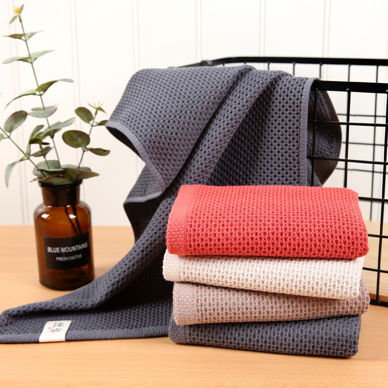 cotton material Gauze towel lovers Honeycomb towel water uptake ventilation Wash one's face Washcloth wholesale