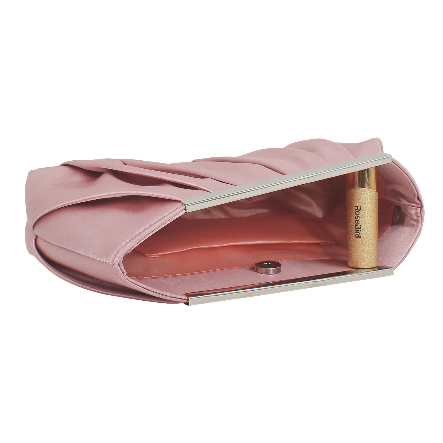 Evening Bag Bags Type Dark Blue Black Pink Silk Solid Color Square Evening Bags