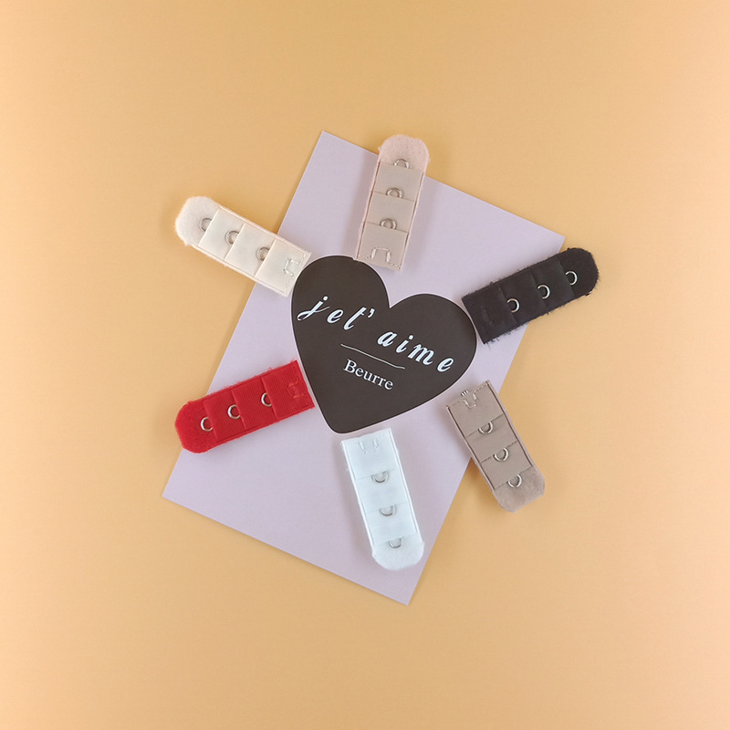 3pcs Triple Row One-Buckle Stainless Steel Bra Extender Clasp Bra Extension Clip Three-Row Single Clasp Underwear Length Clip