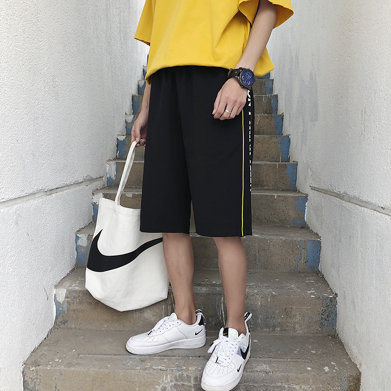 男士短褲夏季休閑寬松褲子五分褲夏天韓版潮牌迷彩沙灘運動褲男裝