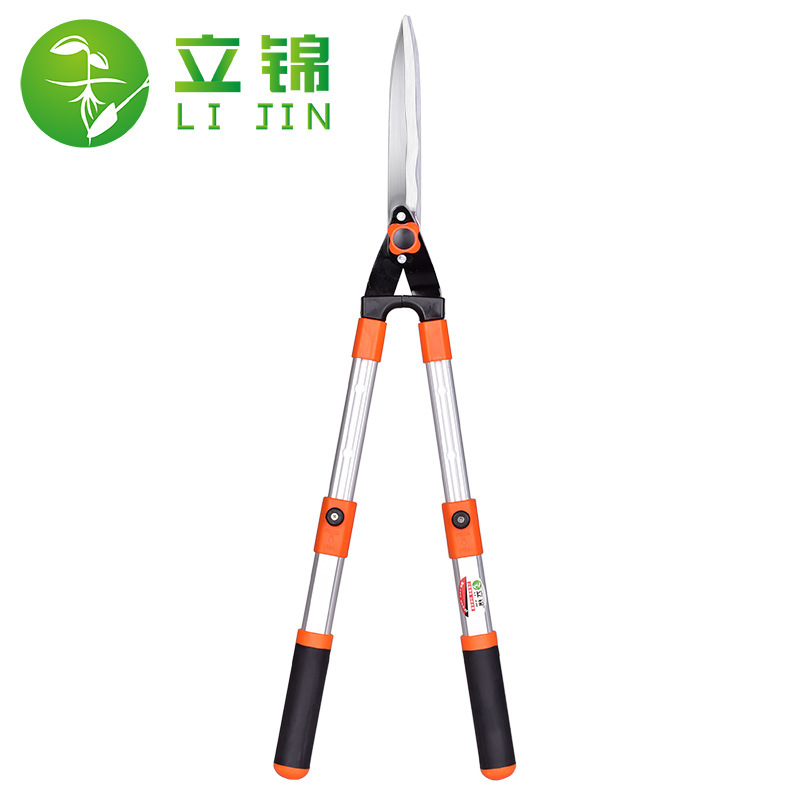 立锦 铝合金伸缩绿篱剪 修枝大剪刀草坪绿化工具篱笆剪 波浪刀刃