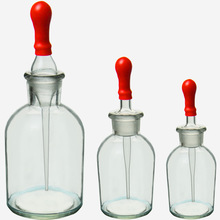 白滴瓶胶头滴瓶60ml白色滴瓶透明玻璃滴瓶化学实验DIY耗材仪器