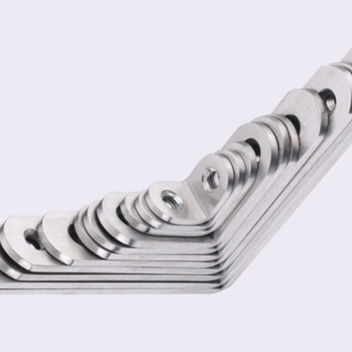 Stainless steel corner code 90 degree furniture fastening connector shelf bracket L plate bracket right angle thickened stainless steel corner code