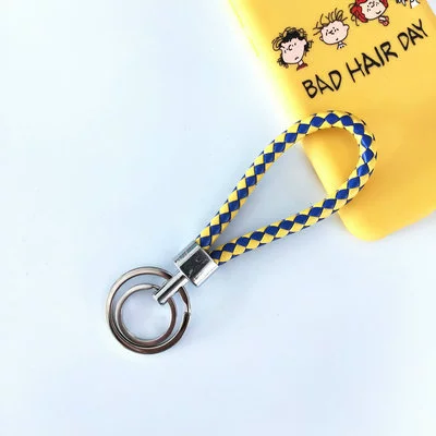 Woven keychain, polyurethane bag, pendant