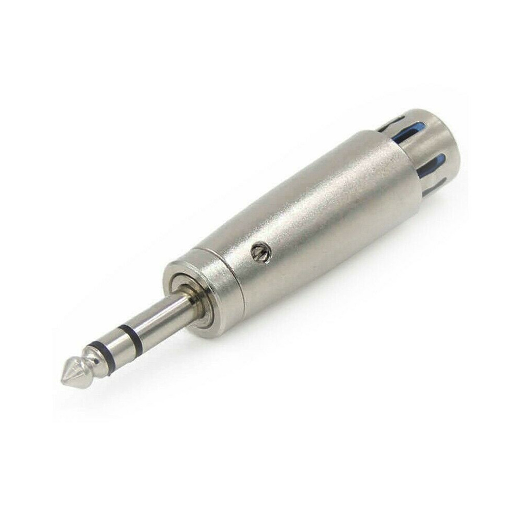 铜芯6.35转卡侬母头6.5大二芯转卡农母座麦克风转接头调音台话筒