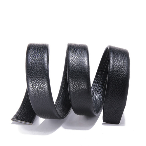 Top-grain leather belt body men's belt genuine leather automatic belt strip pants belt factory wholesale tactical men's belt strip 