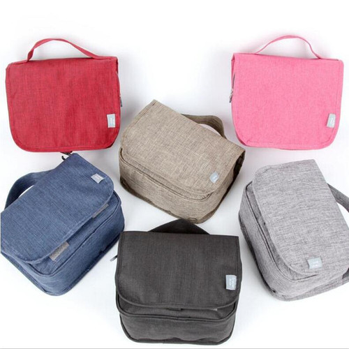 Travel Cation Toiletry Bag, Wall-Mounted Portable Oxford Cloth Men's Hook-Up Makeup Pouch, Cross-Border Home Storage Organizer