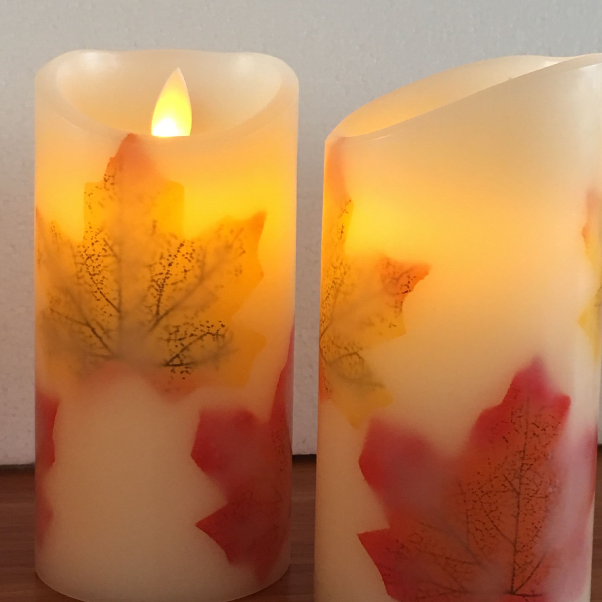 Fábrica electrónica LED lámpara de la vela hoja Arce simulación swing hogar acción Navidad decoración del hotel