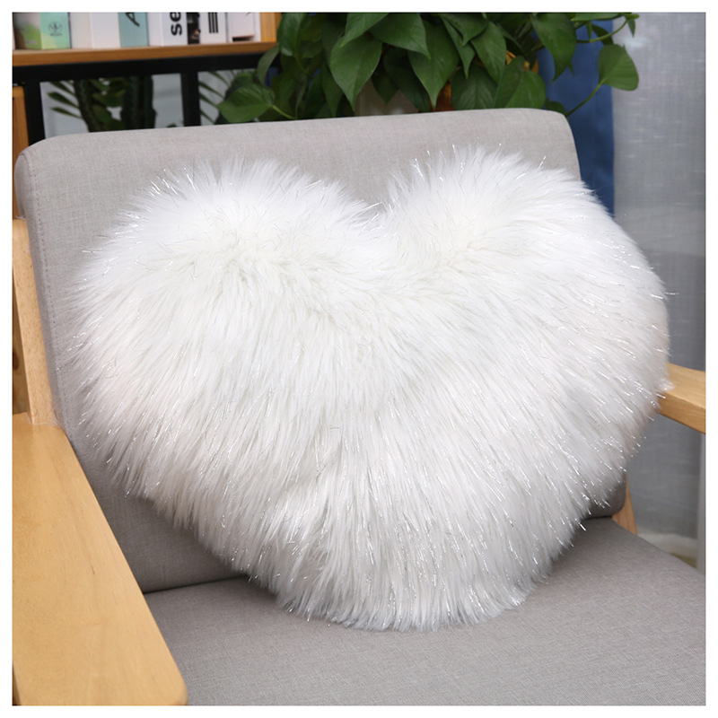 Hot sale Nordic Australia imitation wool pillow Plush cute girls bedside sofa pillow without core_voghion.com